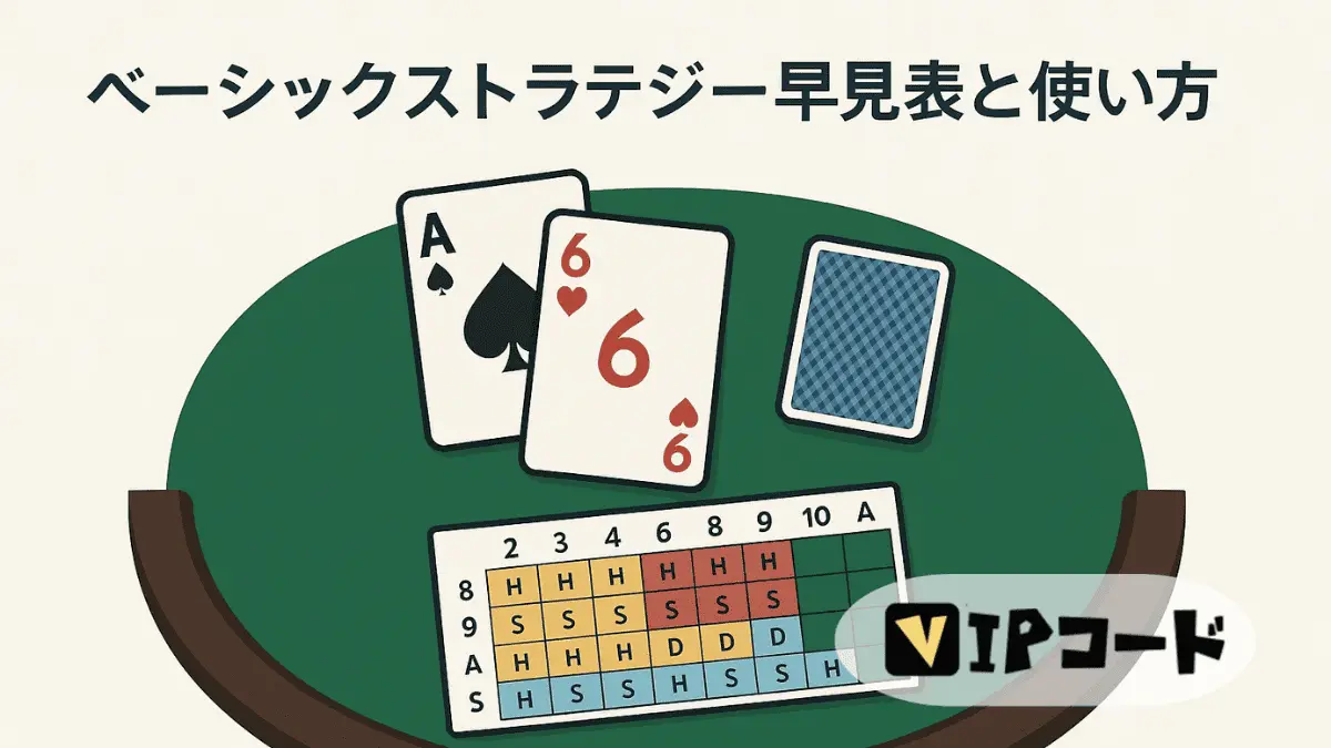 ベーシックストラテジー早見表・使い方