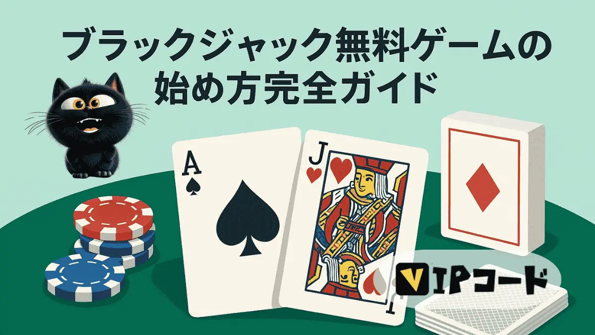 【世界一わかりやすい】ブラックジャック無料ゲームの始め方完全ガイド