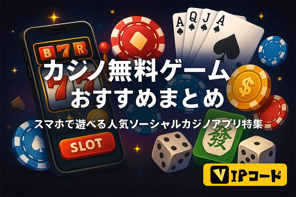 カジノ無料ゲーム 人気ソーシャルカジノアプリ特集
