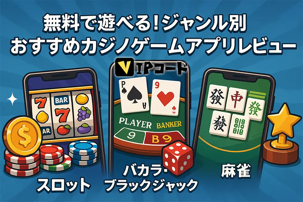 無料で遊べる おすすめカジノゲームアプリレビュー