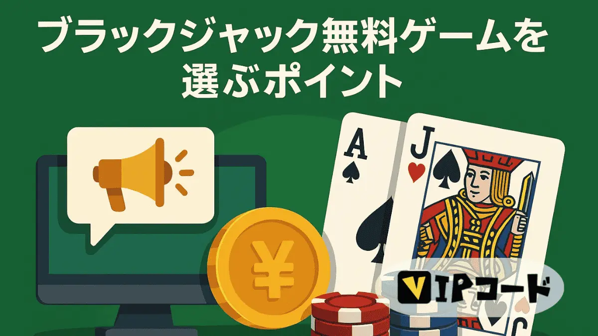ブラックジャック無料ゲームを選ぶポイント|課金なしで快適に遊ぶコツ