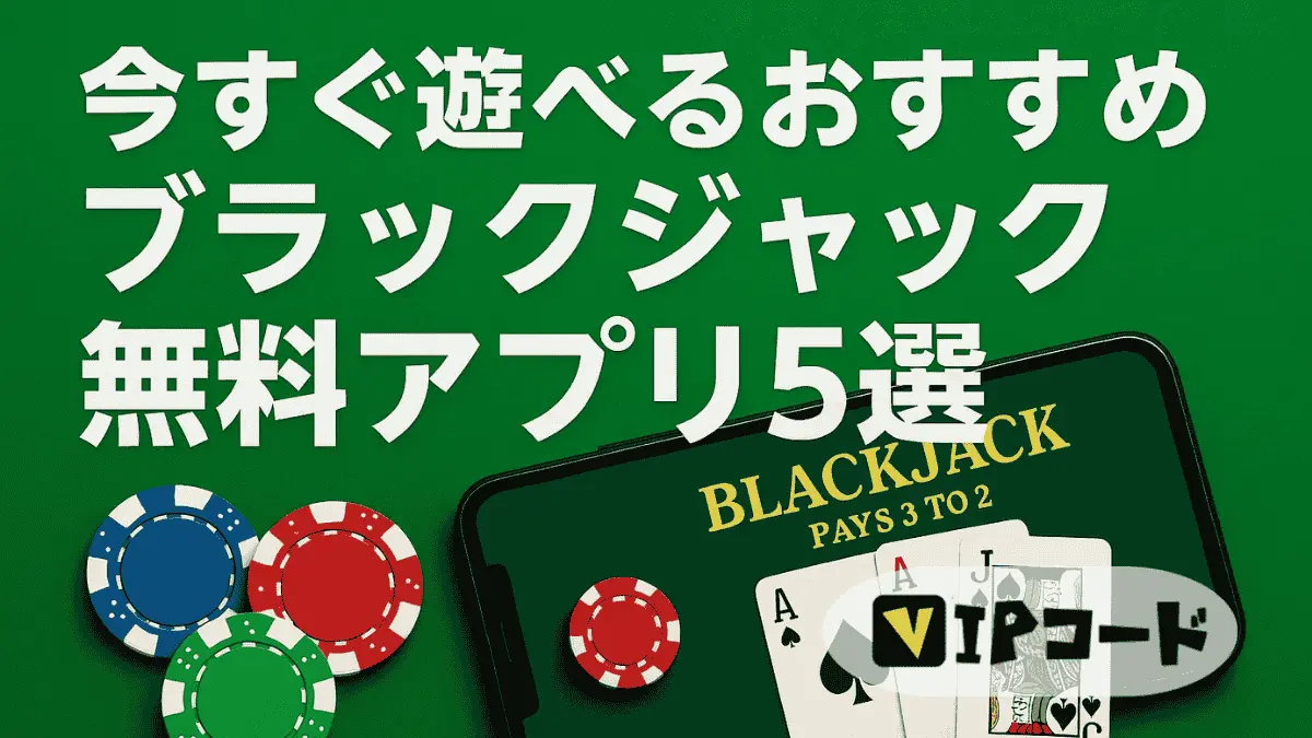 【最新比較表】今すぐ遊べるおすすめブラックジャック無料アプリ5選
