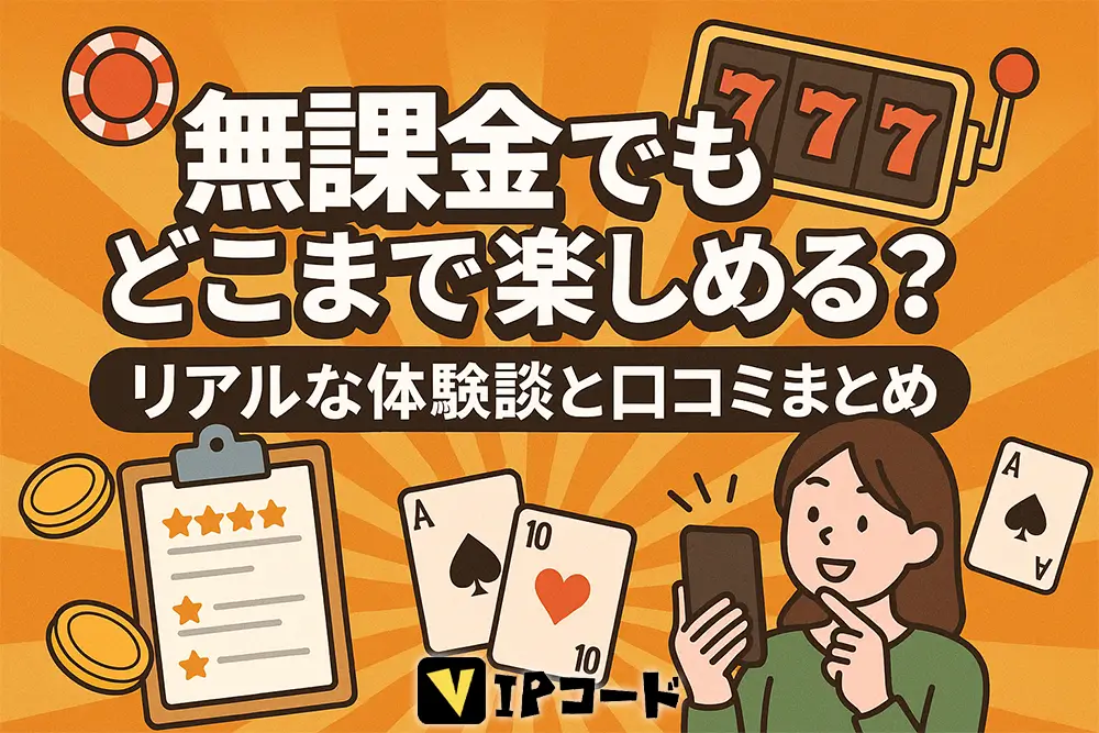 カジノ無料ゲーム|課金なしでもOK&違法性なし