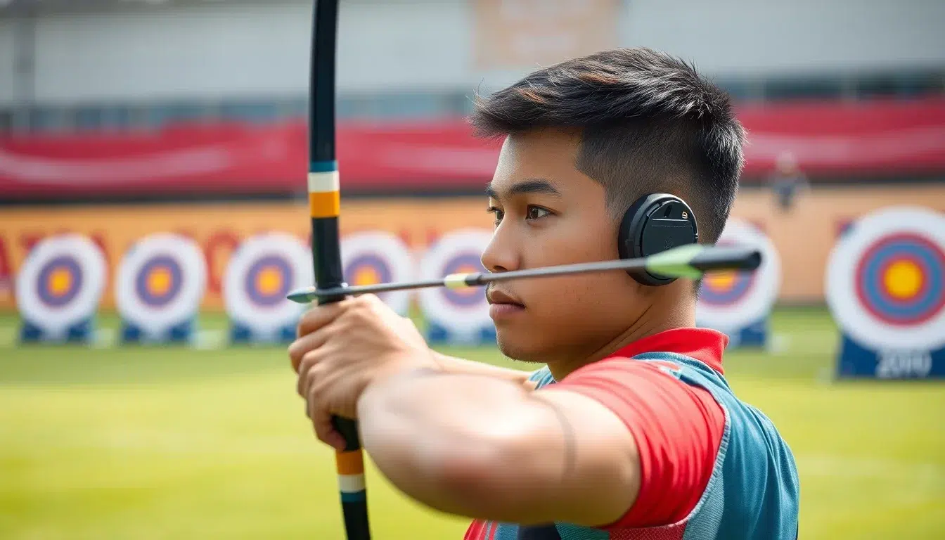 Bắn cung - môn thể thao kỹ thuật cao tại giải đấu