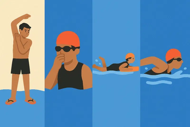 Các bước học bơi cơ bản cho người mới bắt đầu