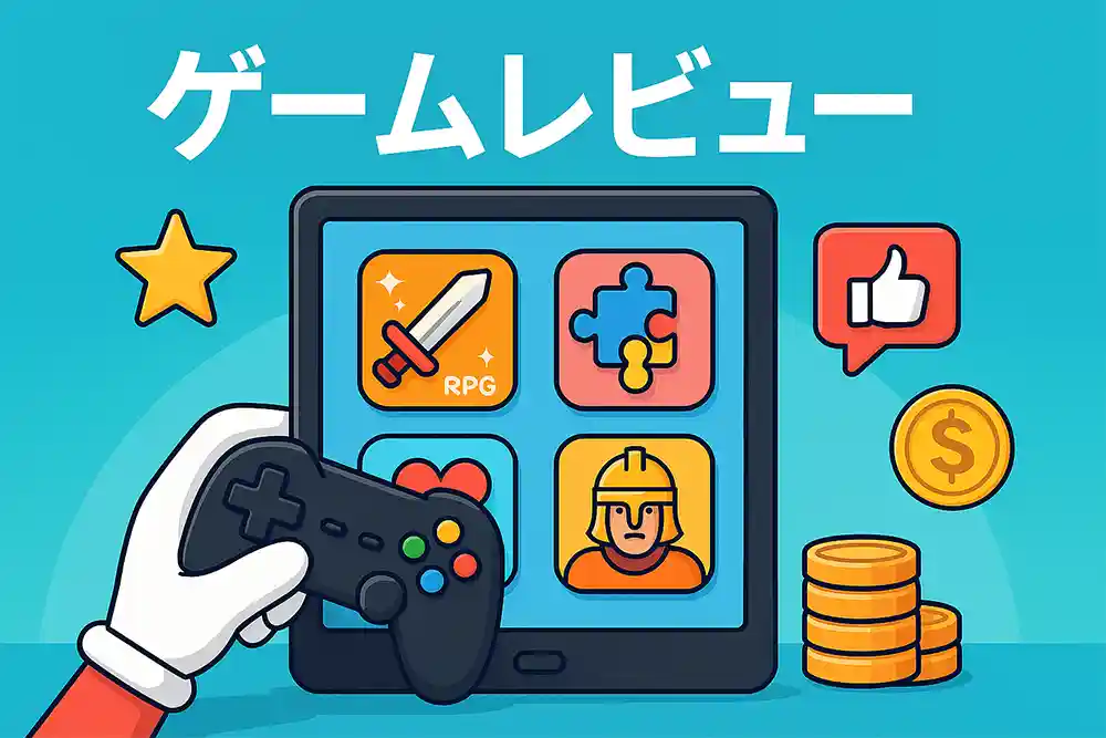スマホゲームのレビューとジャンル紹介アイキャッチ画像