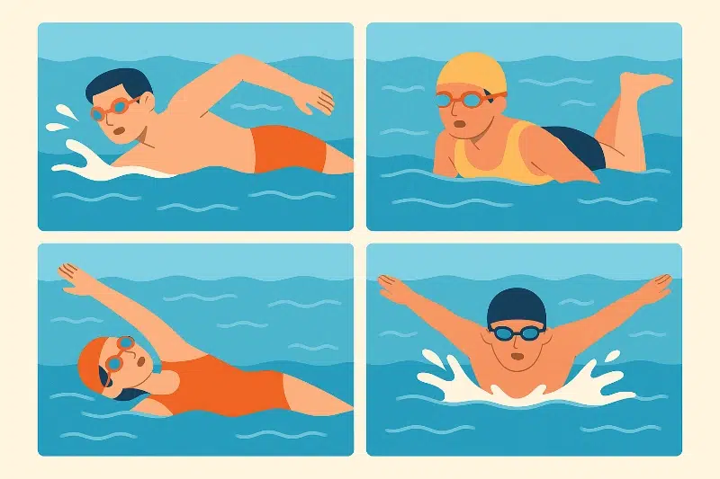 Các loại bơi phổ biến