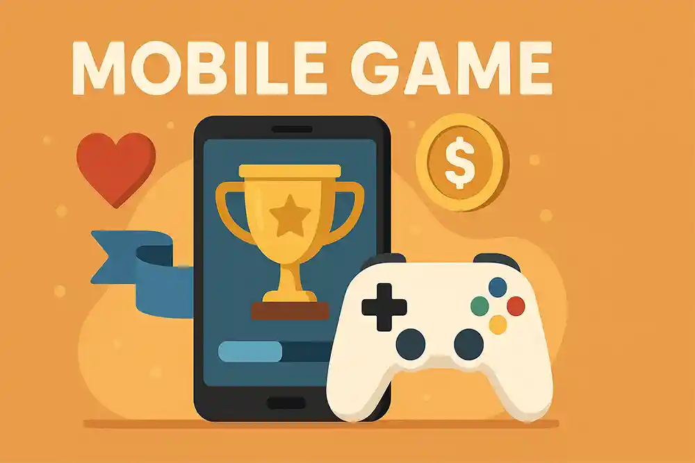 スマホゲームおすすめランキングを表すスマートフォンのイラスト