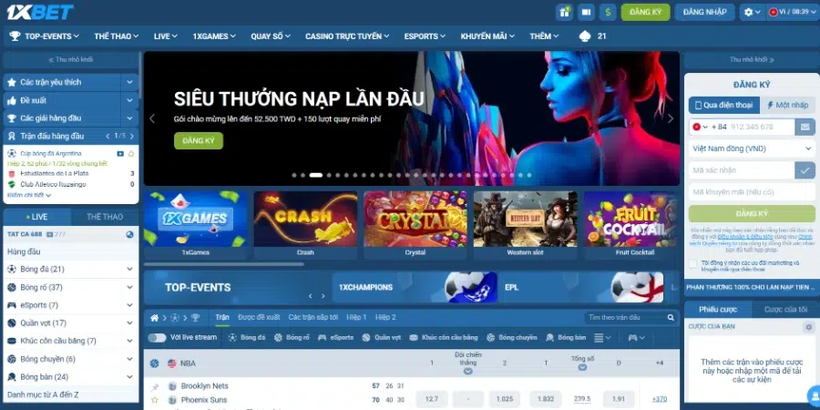 Trang chủ 1XBET