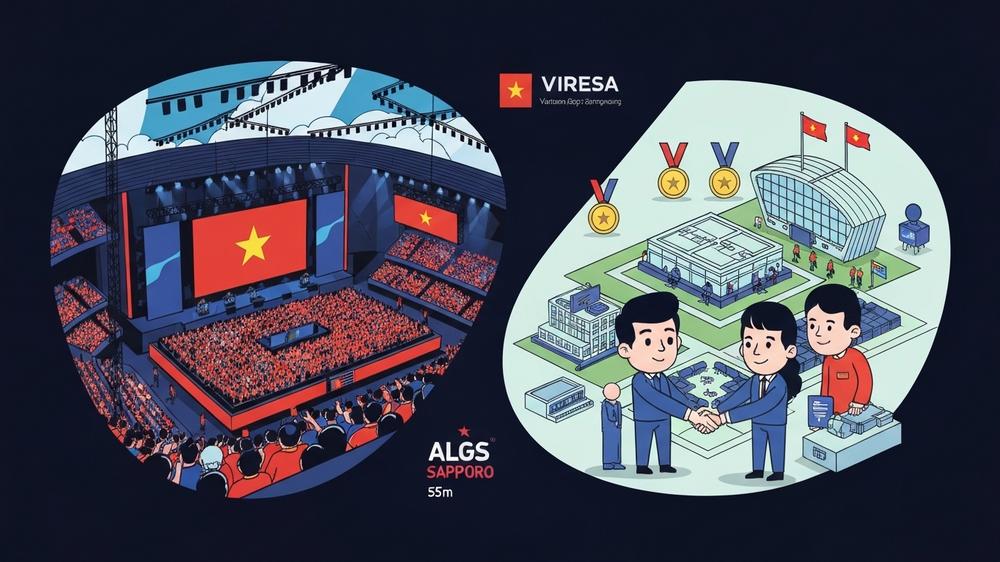 Sự hợp tác giữa VIRESA và các đối tác quốc tế từ bài học tổ chức giải đấu ALGS Sapporo cho thị trường Esports Việt Nam.