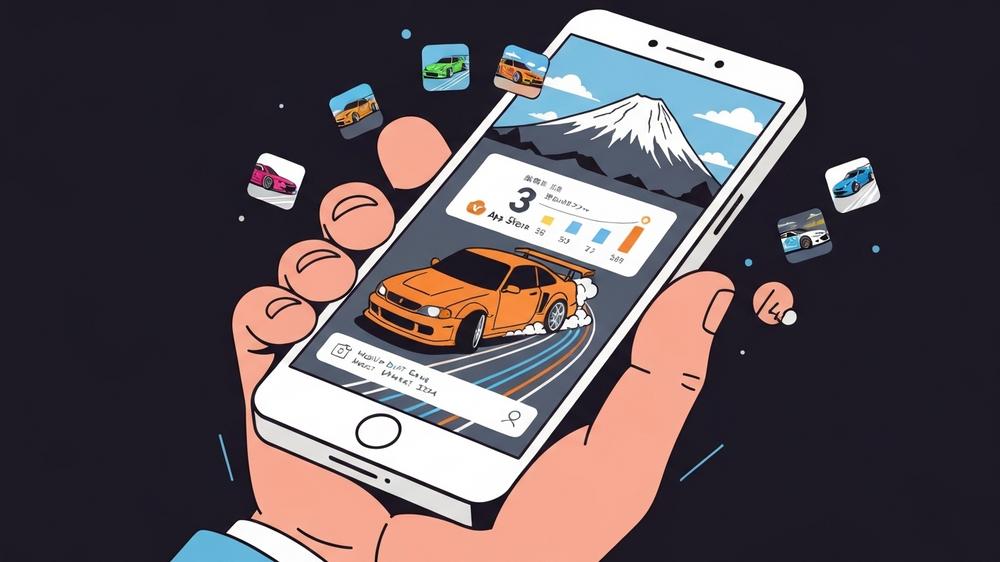 国内モバイル中心のドリフトゲーム市場