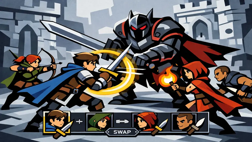 パリィ重視のアクションバトルシステム