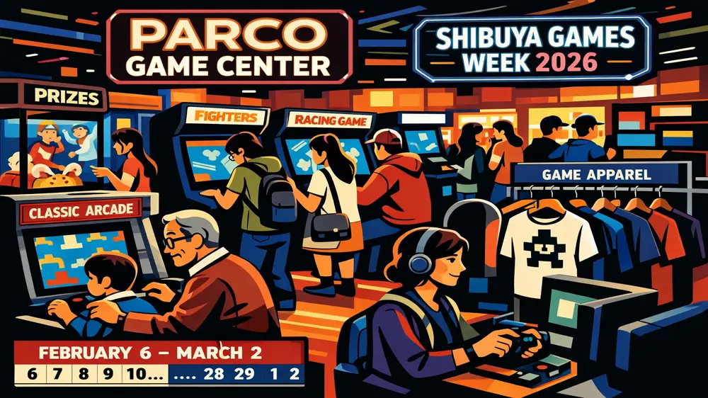 渋谷PARCOに期間限定ゲームセンターが登場
