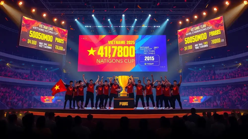Việt Nam vô địch PUBG Nations Cup 2025, giải đấu lập kỷ lục 817.769 lượt xem đỉnh điểm